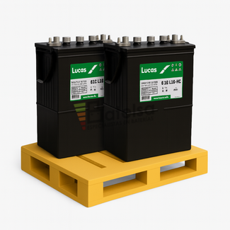 2 Bateras LUCAS LC L16-HC | 6 Voltios 370 Amperios C20